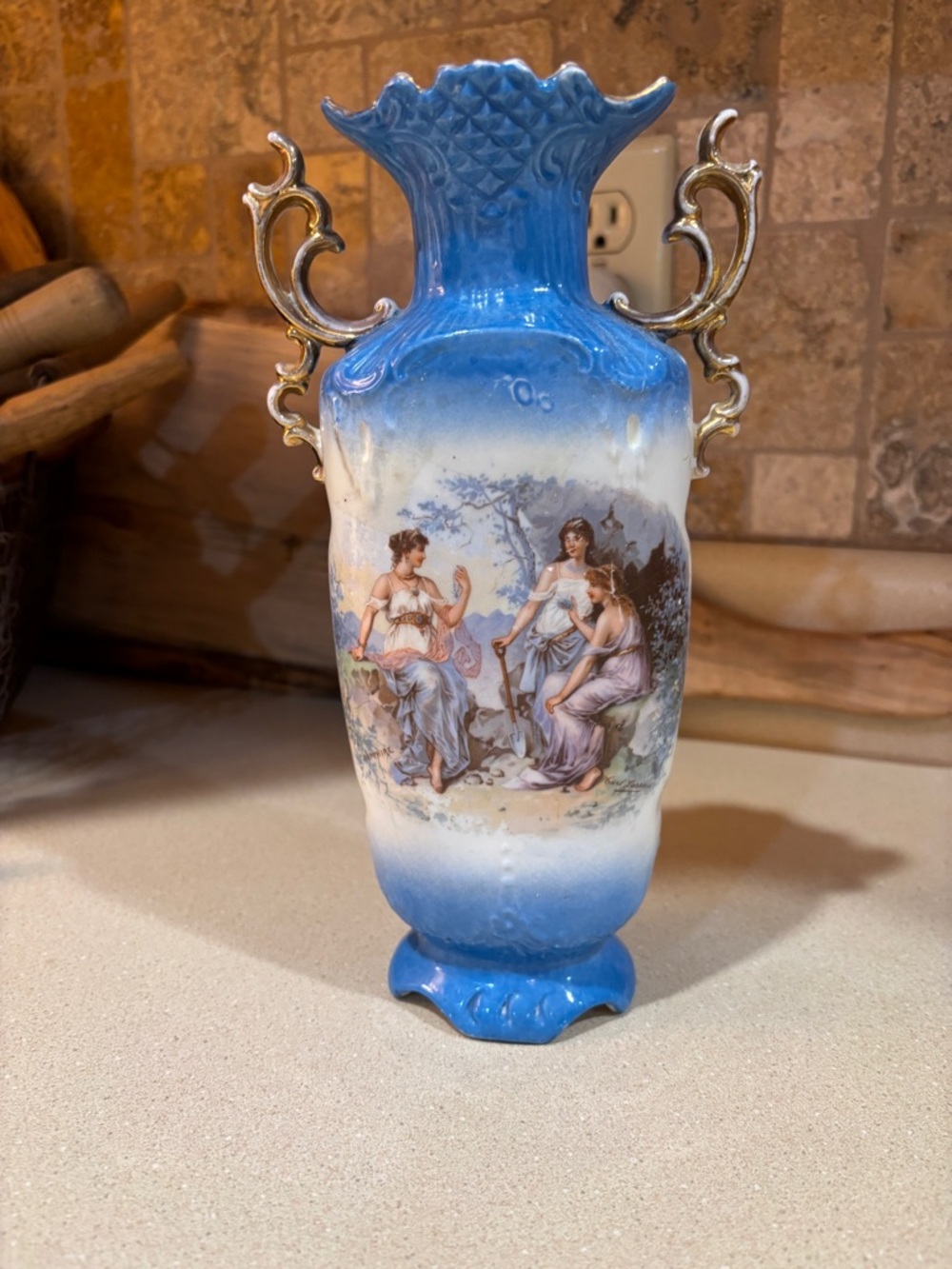 Victorian Austrian Porcelain Vase
